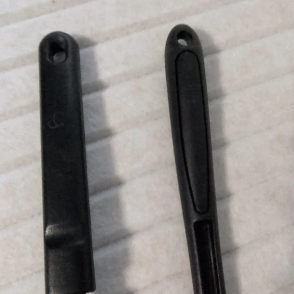 Calphalon Black Plastic Cooking Spoon Set Heat Resistant, 2-Piece